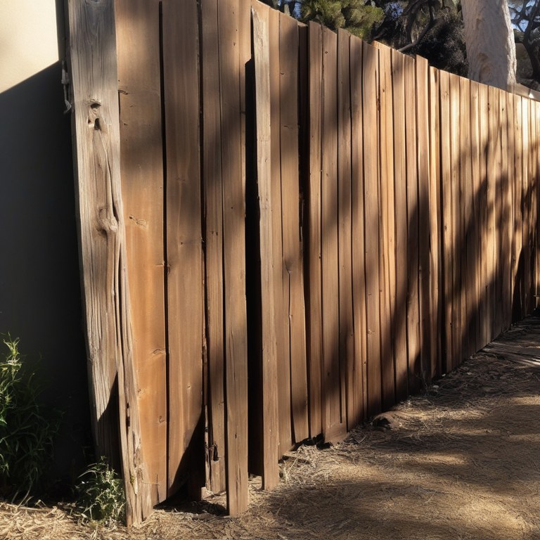 Photo of a side fence